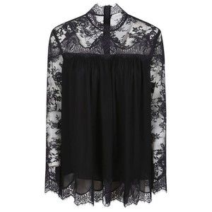 Zimmermann Lace Yoke Long-Sleeved Top - NWT